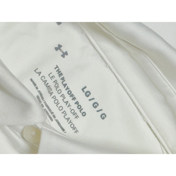 Under‎ Armour The Playoff Polo Long Sleeve Golf Shirt Wild Wolf Graphic Mens LG - Picture 3 of 4